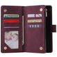 Mobigear Zipper Housse OnePlus 8 Pro Etui Porte-Monnaie - Rouge