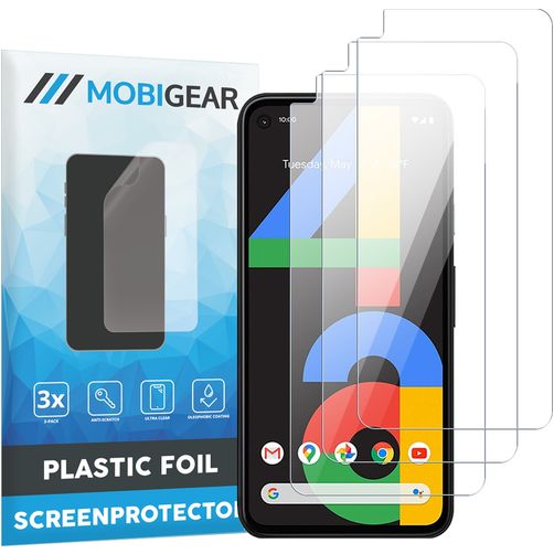 Mobigear Google Pixel 4a Protection d'écran Film - Compatible coque (Lot de 3)