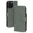 Mobiparts Classic Wallet MagSafe Housse iPhone 16 Pro Max MagSafe Etui Porte-Monnaie - Stone Green