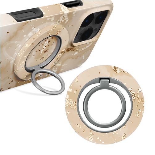 MIO Holder MagSafe Bague téléphone - Gold Marble Universel