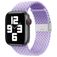 Mobigear Braided Bracelet Nylon Apple Watch Fermeture à pince - 49/46/45/44 mm - Lavande