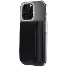 Mobiparts Card Wallet - Porte Cartes en en Cuir véritable - 2 Cartes - Compatible MagSafe - Noir