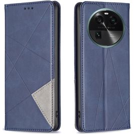 Mobigear Rhombus Slim Housse OPPO Find X6 Etui - Bleu