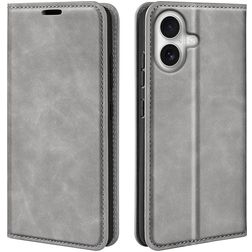 Mobigear Retro Slim Housse iPhone 17 Etui Porte-Monnaie - Gris