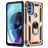 Mobigear Armor Ring Coque Motorola Moto G71 5G Coque arrière Rigide Anti-Chocs avec Anneau-Support - Or