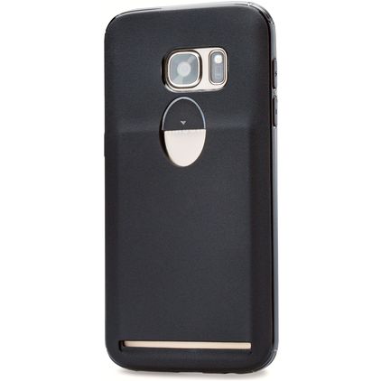 Xccess Matt Card Coque Samsung Galaxy S7 Coque arrière en TPU Souple - Noir