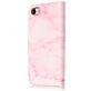 Mobigear Marble Housse iPhone SE (2020) Etui Porte-Monnaie - Rose