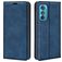Mobigear Retro Slim Housse Motorola Edge 30 Etui Porte-Monnaie - Bleu