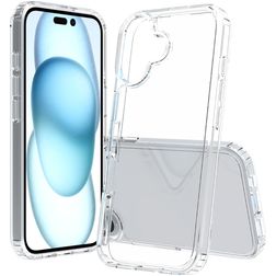 Mobigear Crystal Transparent iPhone 16 Plastique rigide Coque arrière - Transparent