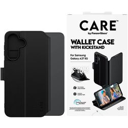 CARE by PanzerGlass Kickstand Housse Samsung Galaxy A37 Etui Porte-Monnaie - Noir
