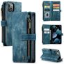 Caseme C30 Housse iPhone 13 Etui Porte-Monnaie - Bleu