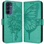 Mobigear Butterfly Housse Samsung Galaxy A16 Etui Porte-Monnaie - Vert