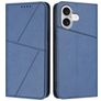Mobigear Frosted Flip iPhone 17 Étui Portefeuille - Bleu