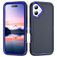 Mobigear Rugged iPhone 17 Plastique rigide Coque arrière Antichoc - Bleu foncé