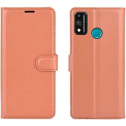 Mobigear Classic Housse HONOR 9X Lite Etui Porte-Monnaie - Cognac