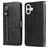 Mobigear Zipper Housse iPhone 17 Etui Porte-Monnaie - Noir