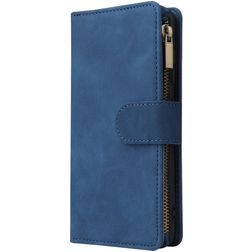 Mobigear Zipper Samsung Galaxy A41 Étui Portefeuille - Bleu