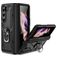 Mobigear Armor Ring Coque Samsung Galaxy Z Fold 5 Coque arrière Rigide Anti-Chocs avec Anneau-Support - Noir