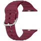Mobigear Bumpy Bracelet Silicone Apple Watch Fermeture boucle ardillon - 49/46/45/44 mm - Bordeaux