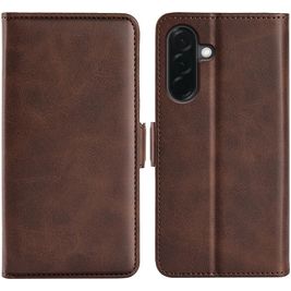 Mobigear Slim Magnet Housse Samsung Galaxy A37 Etui Porte-Monnaie - Marron