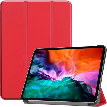 Mobigear Tri-Fold Coque iPad Pro 12.9 Pouces (2021) Etui - Rouge