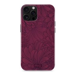 MIO iPhone 16 Pro Max MagSafe Plastique rigide Coque arrière - Berry Blooms