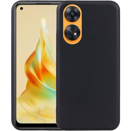 Mobigear Colors Coque OPPO Reno 8T 4G Coque arrière en TPU Souple - Noir