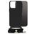 Mobilize Lanyard Gelly iPhone 14 Pro Coque avec cordon en TPU Souple - Noir