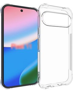 Mobigear Cushion Coque Transparente Google Pixel 11 Coque arrière en TPU Souple - Transparent