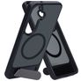 Mobiparts Hardcover Coque Samsung Galaxy S26 MagSafe Coque arrière Rigide avec Support Amovible - Satin Black