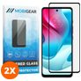 Mobigear Premium Motorola Moto G60s Verre trempé Protection d'écran - Compatible Coque - Noir (Lot de 2)