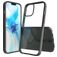 Mobigear Crystal iPhone 12 Pro Max Plastique rigide Coque arrière - Noir / Transparent