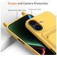 Mobigear Lanyard Card iPhone 17 Coque avec cordon en Silicone et Porte-Cartes - Jaune