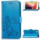 Mobigear Clover Housse iPhone 7 Etui Porte-Monnaie - Bleu