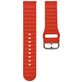 Mobigear Bumpy Bracelet Silicone Smartwatch Fermeture boucle ardillon - Connexion universelle de 22 mm - Rouge