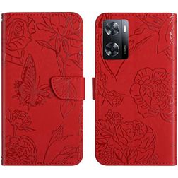 Mobigear Butterfly Housse Realme Narzo 50 5G Etui Porte-Monnaie - Rouge