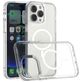 Mobigear Crystal Coque Transparente iPhone 14 Pro MagSafe Coque arrière Rigide - Transparent