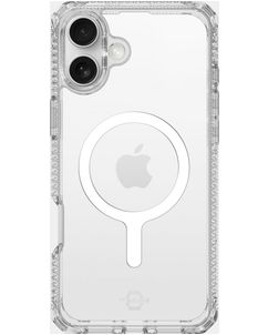 ITSKINS Level 2 HybridMagClear R Coque Transparente iPhone 16 MagSafe Coque arrière Rigide Anti-Chocs - Transparent
