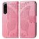 Mobigear Butterfly Housse Sony Xperia 5 IV Etui Porte-Monnaie - Rose