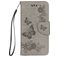 Mobigear Butterfly Housse iPhone XS Etui Porte-Monnaie - Gris
