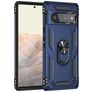 Mobigear Armor Ring Coque Google Pixel 6 Pro Coque arrière Rigide Anti-Chocs avec Anneau-Support - Bleu
