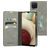 Mobiparts Classic Wallet Housse Samsung Galaxy A12 Etui Porte-Monnaie - Granite Grey