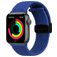 Mobigear Braided Mag Bracelet Nylon Apple Watch Fermeture magnétique - 49/46/45/44 mm - Bleu
