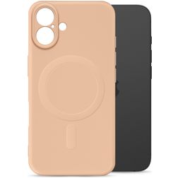 My Style Protective Flex Coque iPhone 16 Plus MagSafe Coque arrière en TPU Souple - Soft Pink