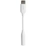 Mobiparts - Câble USB-C vers AUX 3.5mm 0.1 mètre - Blanc
