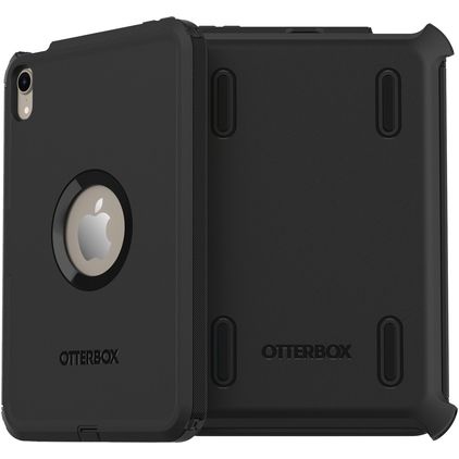 OtterBox Defender Coque iPad Mini 6 (2021) Coque Arrière Rigide Antichoc + Support Amovible - Noir
