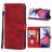 Mobigear Wallet Housse Motorola Moto G72 Etui Porte-Monnaie - Rouge