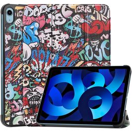 Mobigear Tri-Fold Coque iPad 10 (2022) Etui - Graffiti