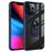 Mobigear Crystal Ring Coque iPhone 14 Pro Max Coque arrière Rigide avec Anneau-Support - Transparent / Bleu