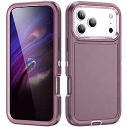 Mobigear Rugged Coque iPhone 18 Pro Coque arrière Rigide Anti-Chocs - Violet